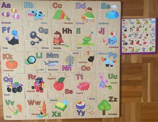 Puzzle madera abecedario euskera