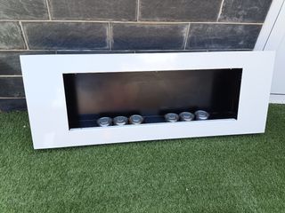 Chimenea etanol blanca - Decoración