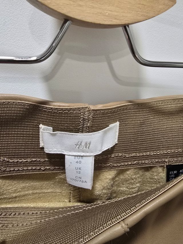 Leggings Marrón efecto piel