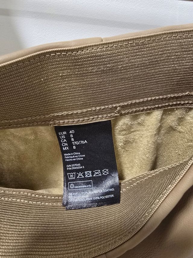 Leggings Marrón efecto piel