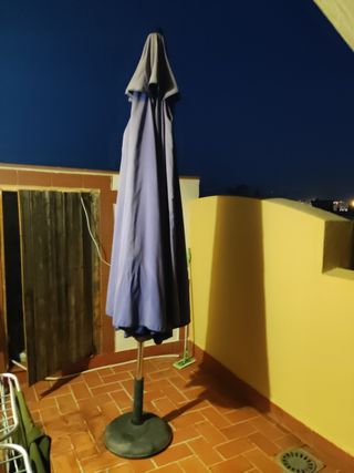 Parasol terraza - Azul y Gris