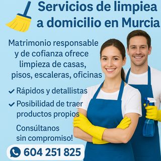 Servicios de limpieza profesional a domicilio en M