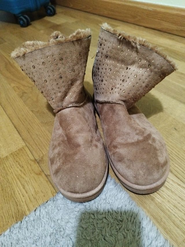 Botas Marrón Talla 40 - con pedrería