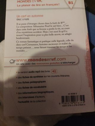 Mondes en VF - Un cerf en automne - Niv. B1 - L...