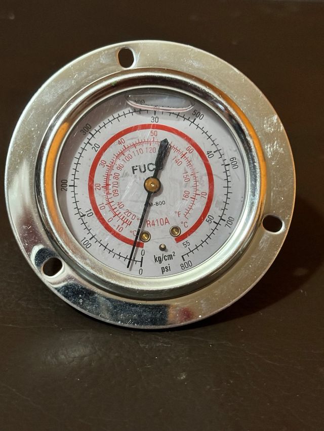 Manómetro presión baja aceite R410A