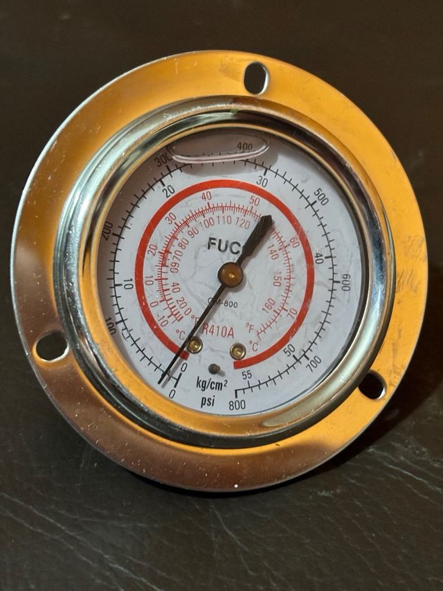 Manómetro presión baja aceite R410A