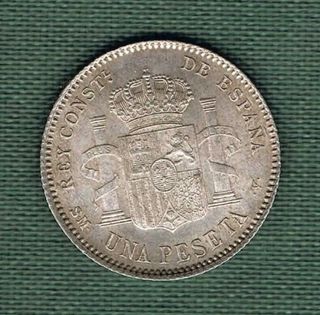 1 PESETA 1900 ALFONSO XIII SC BRILLO ORIGINAL