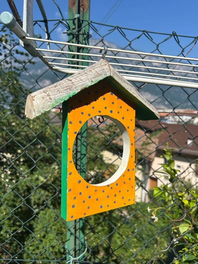 Casetta uccelli colorata