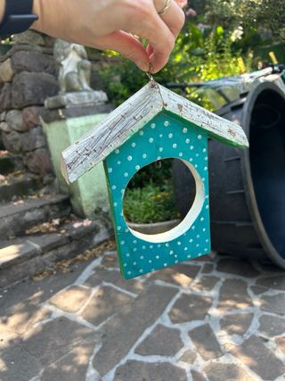 Casetta uccelli colorata