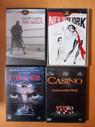 4 películas en dvd de Robert de Niro