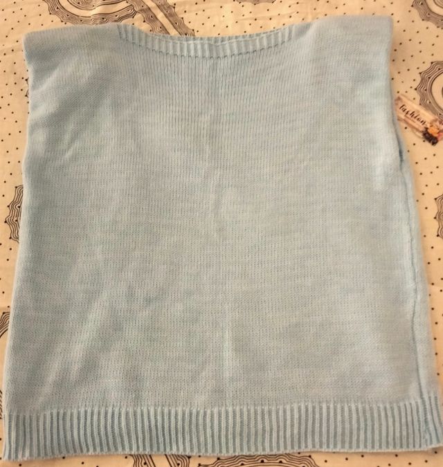 Chaleco punto azul - nuevo