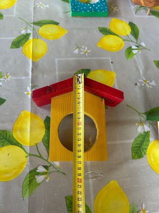 Casetta per uccelli colorata