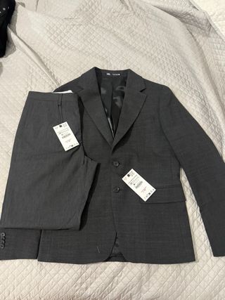 Traje Zara Gris Oscuro - Hombre