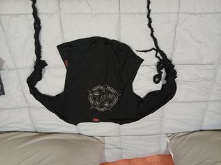 Top gótico manga larga - negro