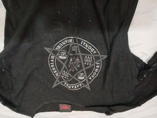 Top gótico manga larga - negro