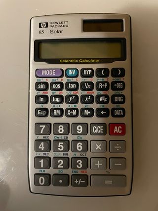 HP 6S Solar: Calculadora científica
