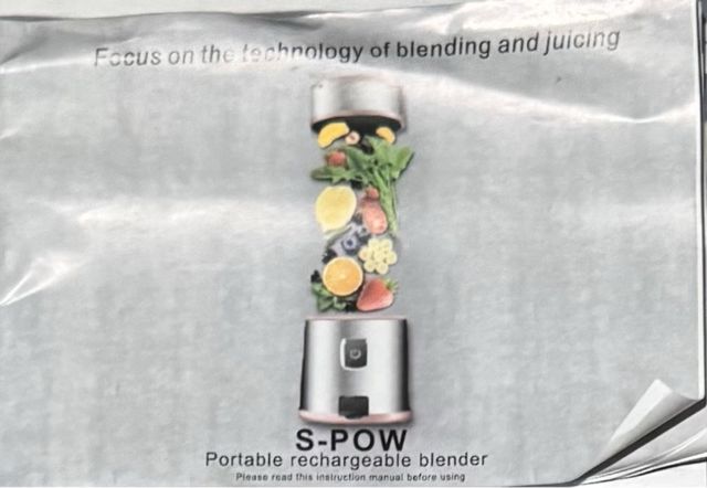 Licuadora recargable S-POW