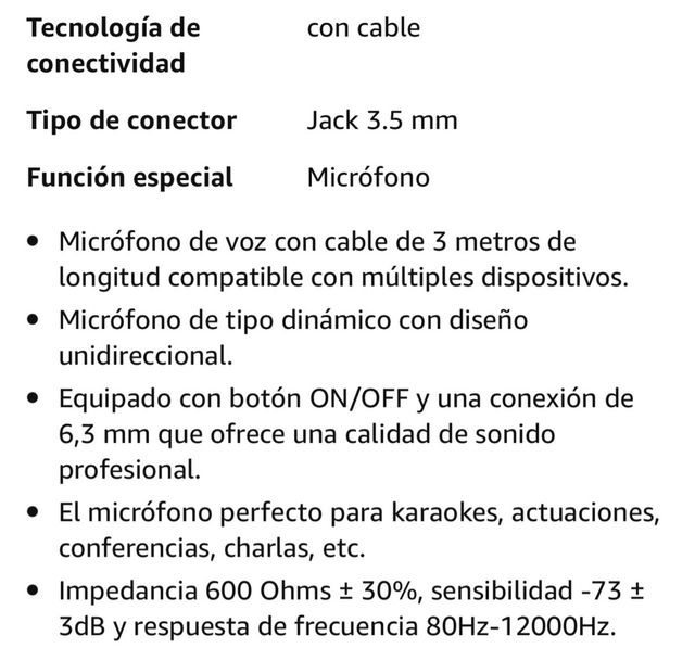Micrófono Nuevo precintado