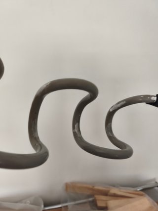 Perchero vintage gris metal