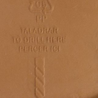 5 Macetas Plástico - Marrón y Negro