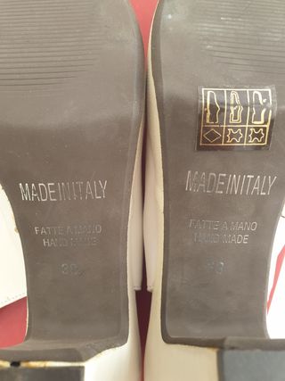 Sandali bianchi artigianali IT 38