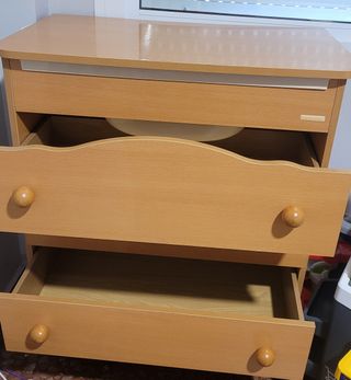 Cómoda cambiador bebé