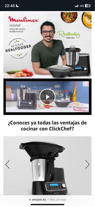 Moulinex ClickChef Robot Cocina SEMINUEVO