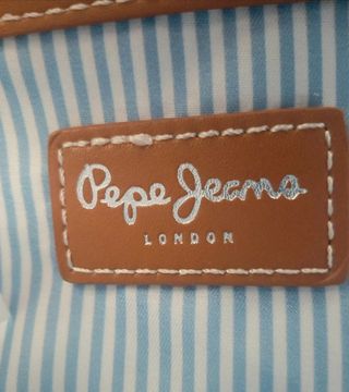 Bolso Pepe Jeans azul y blanco