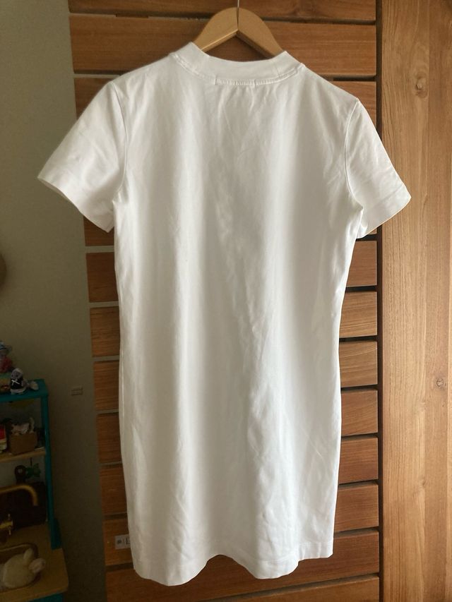 Vestido Calvin Klein blanco algodón