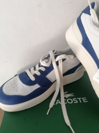 Lacoste Aceclip Blu e Bianche taglia 43 mai usate