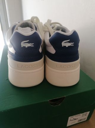 Lacoste Aceclip Blu e Bianche taglia 43 mai usate