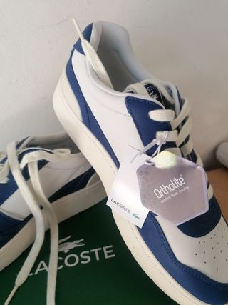 Lacoste Aceclip Blu e Bianche taglia 43 mai usate