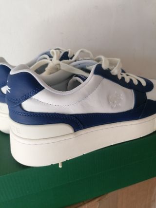 Lacoste Aceclip Blu e Bianche taglia 43 mai usate