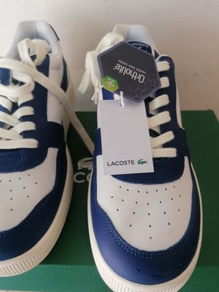 Lacoste Aceclip Blu e Bianche taglia 43 mai usate