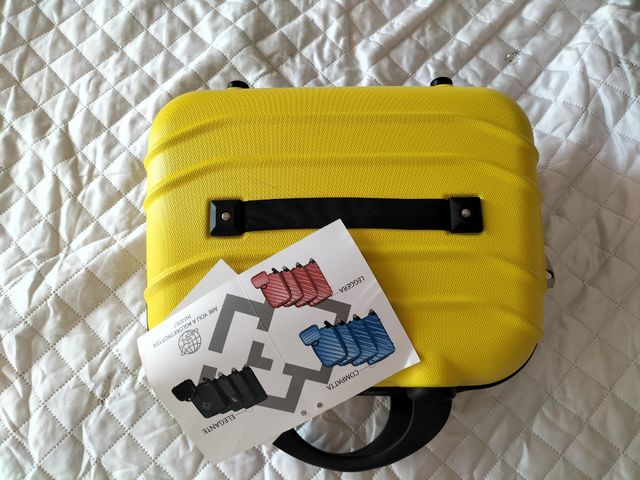 Trolley da viaggio beauty giallo