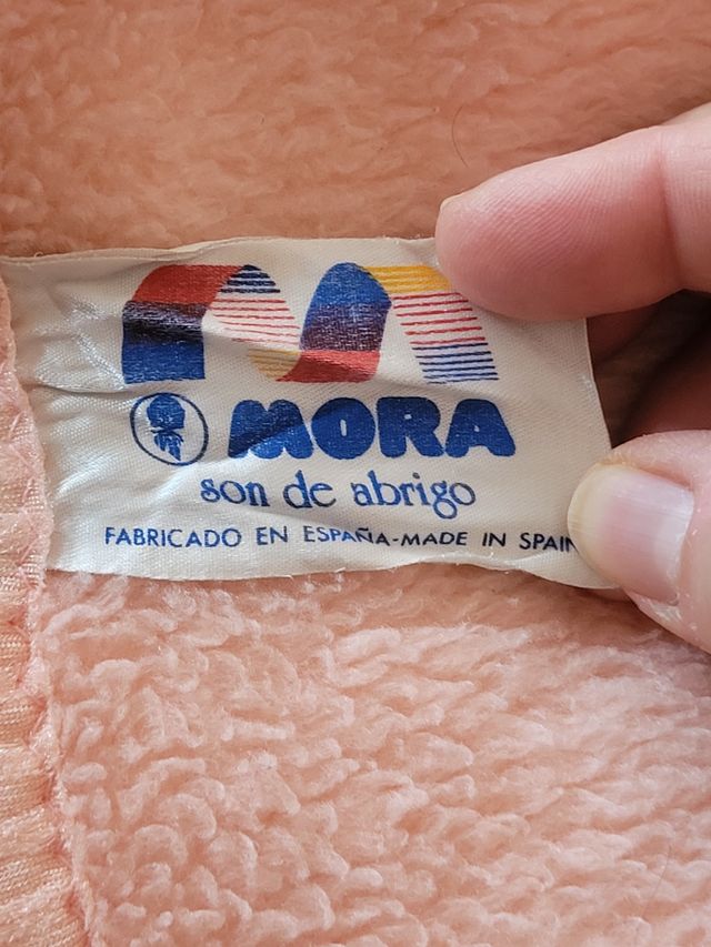 Manta reversible suave rosa y blanca 135cm