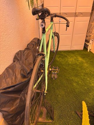 Bicicleta Fixie Verde menta