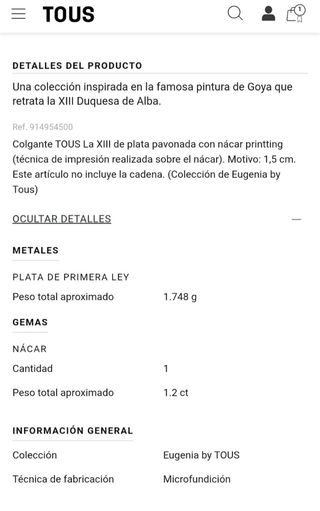 Colgante Tous La XIII 