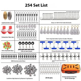 254uds Aparejos Pesca - Kit Completo