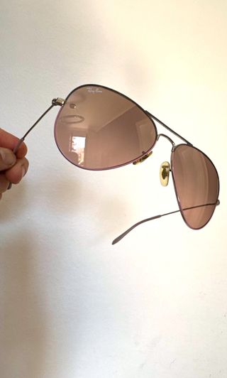 RAY BAN GAFAS AVIADOR MUJER PLATA Y ROSA