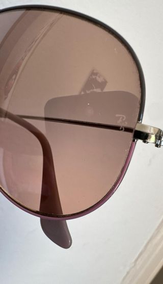 RAY BAN GAFAS AVIADOR MUJER PLATA Y ROSA