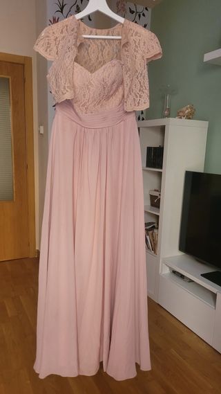 Vestido fiesta rosa - Talla M