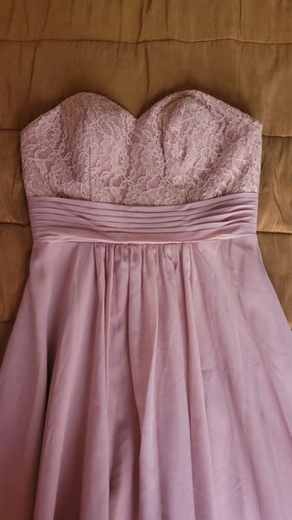 Vestido fiesta rosa - Talla M