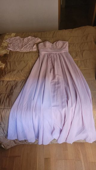 Vestido fiesta rosa - Talla M