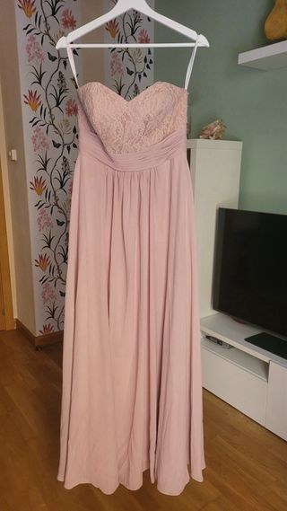 Vestido fiesta rosa - Talla M