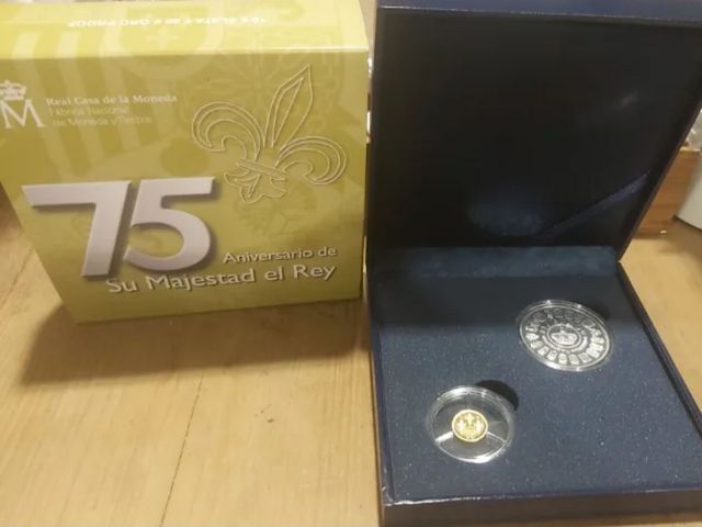 2013 oro y plata Aniversario del Rey.. envío grati