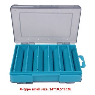 Caja portaseñuelos pesca disintos colores y tamaño