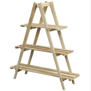 Estanteria Plantas - Madera Natural