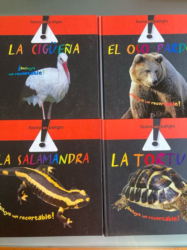4 Libros fauna en peligro