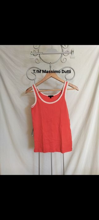 Camiseta Massimo Dutti roja - Talla M